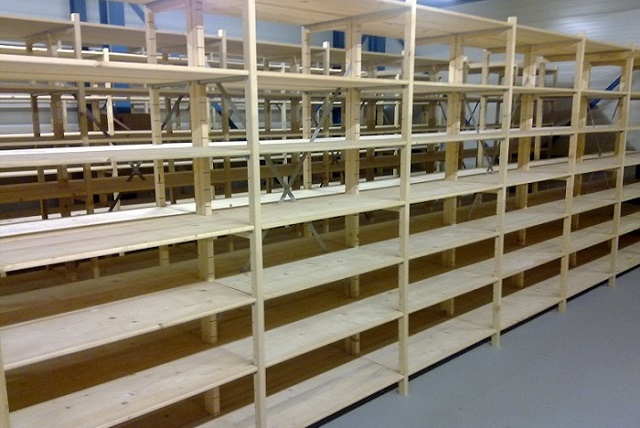 voorbeeld magazijnstelling dikke staander Scanda